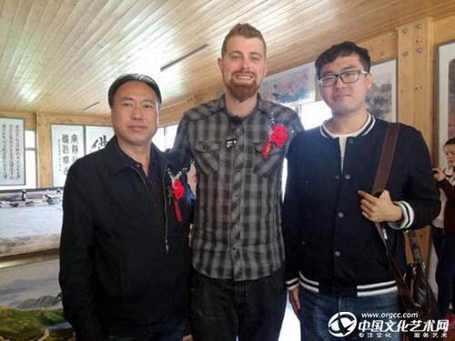 甘肃美协副主席王晓银参加一带一路书画展开幕