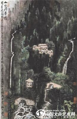 刘益谦在香港佳士得2016春拍中,以2420万港元拍得李可染《山水清音》