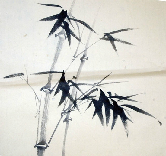 怎样画水墨竹之四:墨竹组合画法