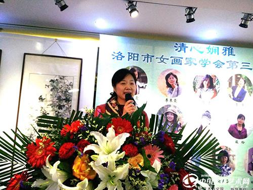 洛阳市女画家学会第三届书画展开展(组图)