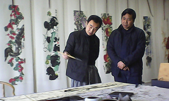 画家王迪与王蔚波在豫艺术交流_副本.jpg