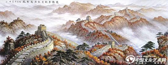 《龙腾千秋月 · 气浩万古风》   366x144cm    裴宪中作.jpg