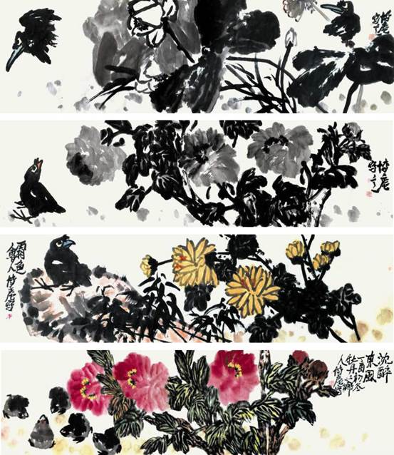 中国当代大写意花鸟画名家:田博庵
