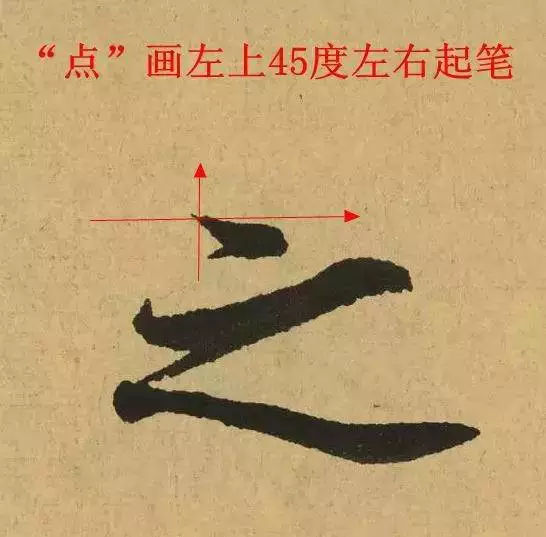 毛笔字的第一笔怎么写?