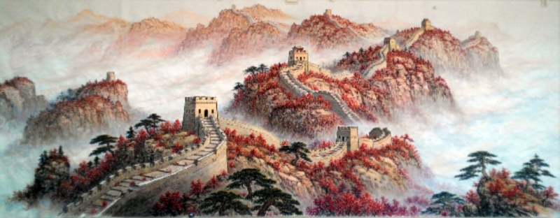 丹青妙笔绘龙腾 略述裴宪中先生的长城山水画
