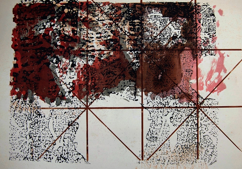 米字格系列之二79x110cm创作年代1993.jpg