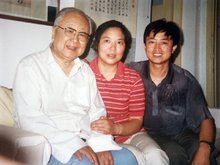 启功与他人合照