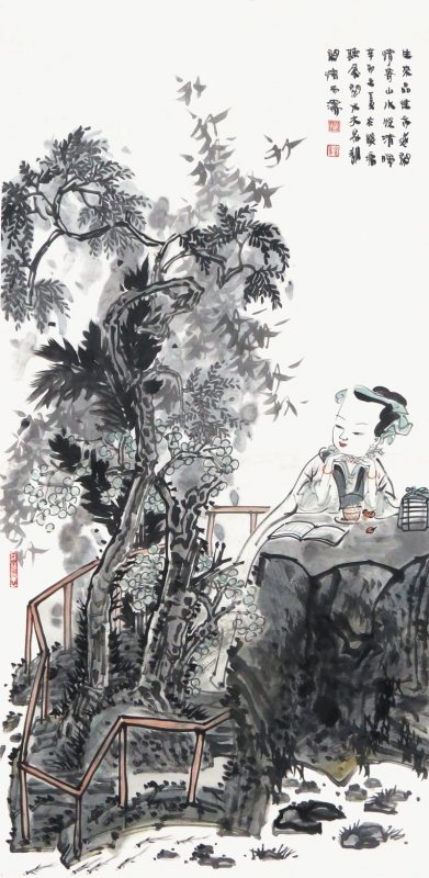 生来品性亦遂闲纸本138cm×69cm 2011年.JPG 生来品性亦遂闲纸本138cm×69cm 2011年.JPG