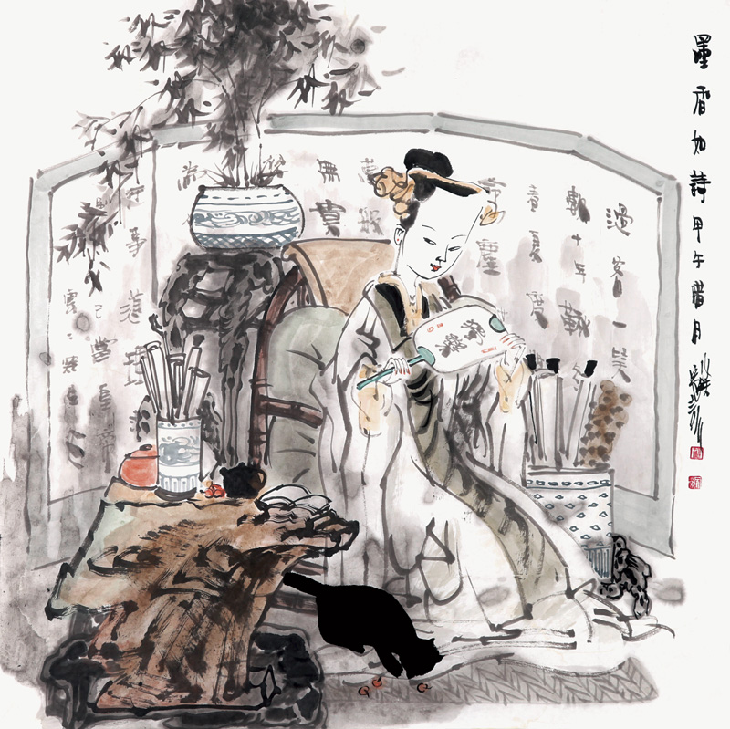 墨香如诗69cm×69cm 纸本2015年.jpg 墨香如诗69cm×69cm 纸本2015年.jpg